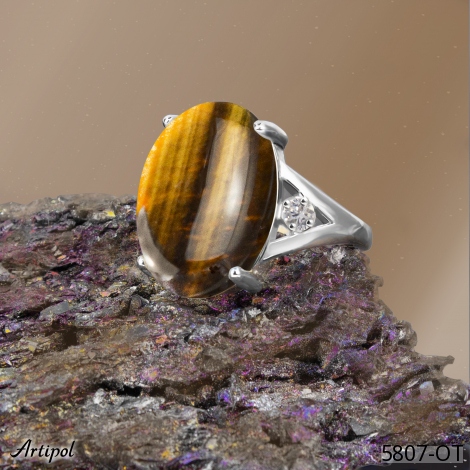 Ring 5807-OT with real Tiger's eye