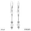 Boucles d'oreilles E3008-PL en Pierre de lune véritable