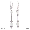 Earrings E3008-PL with real Moonstone