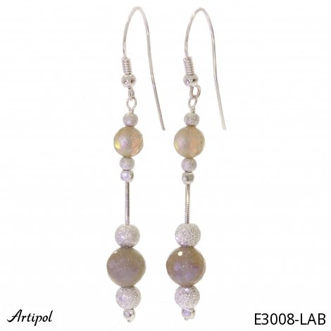 Boucles d'oreilles E3008-LAB en Labradorite véritable
