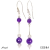 Earrings E3008-A with real Amethyst