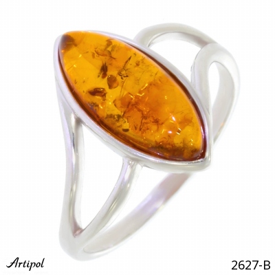 Ring 2627-B with real Amber