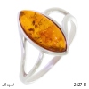 Ring 2627-B with real Amber