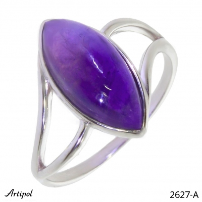 Ring 2627-A with real Amethyst