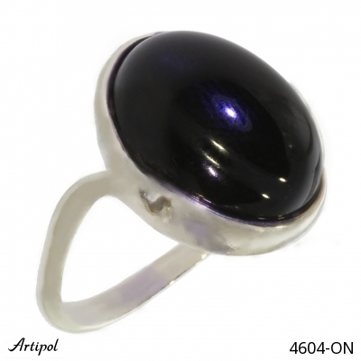 Bague 4604-ON en Onyx noir véritable