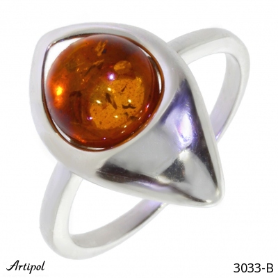 Ring 3033-B with real Amber