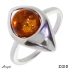 Ring 3033-B with real Amber