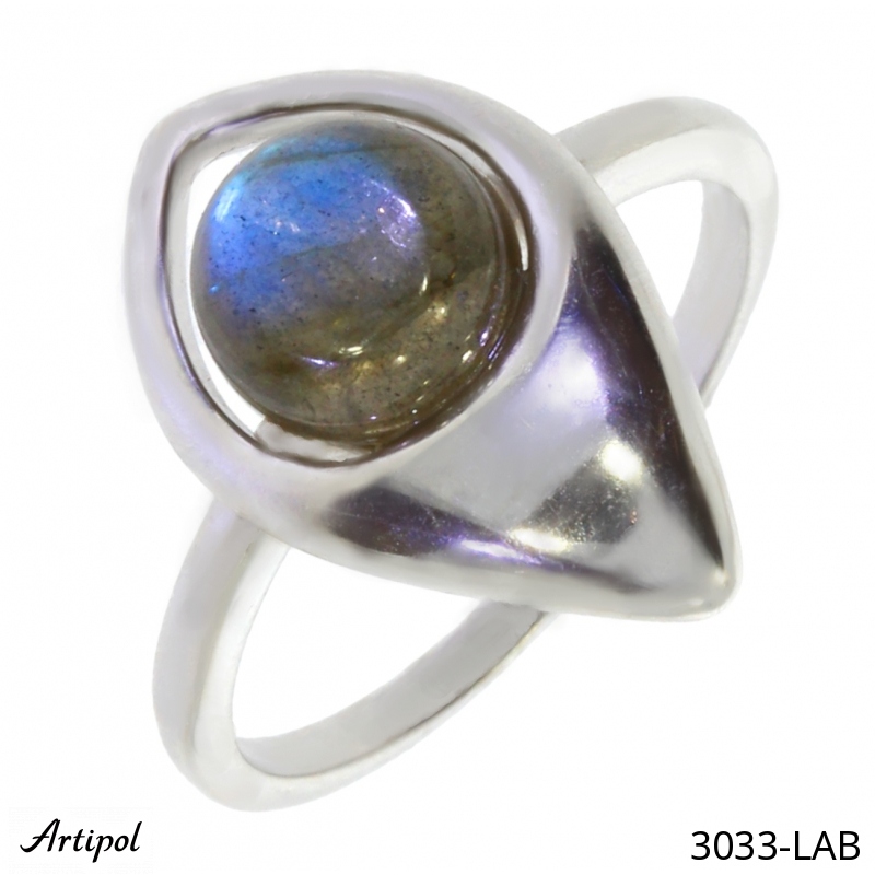 Bague 3033-LAB en Labradorite véritable