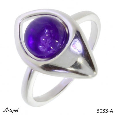 Ring 3033-A with real Amethyst