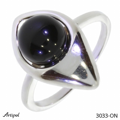 Ring 3033-ON with real Black onyx