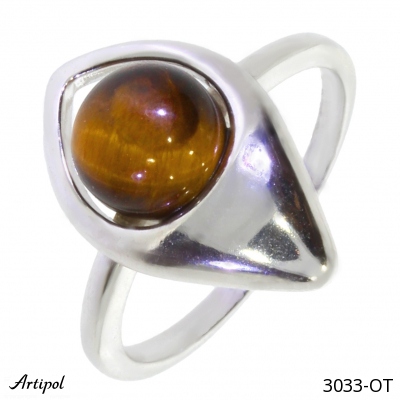 Ring 3033-OT with real Tiger Eye