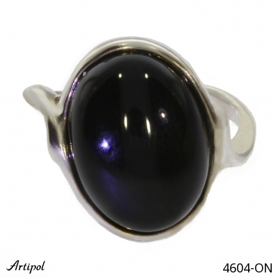 Ring 4604-ON mit echter Schwarzem Onyx