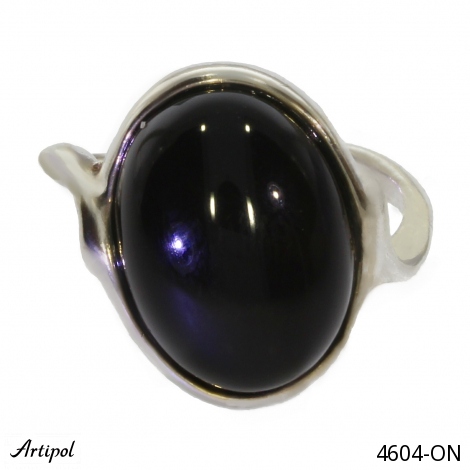 Ring 4604-ON mit echter Schwarzem Onyx