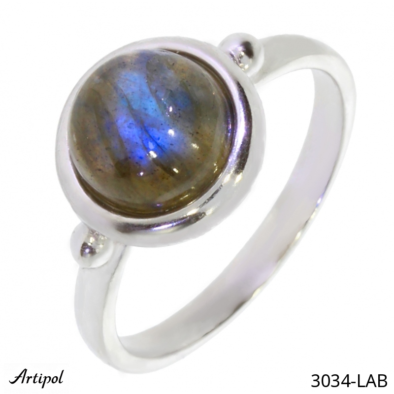 Ring 3034-LAB with real Labradorite