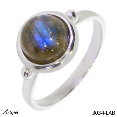 Ring 3034-LAB with real Labradorite