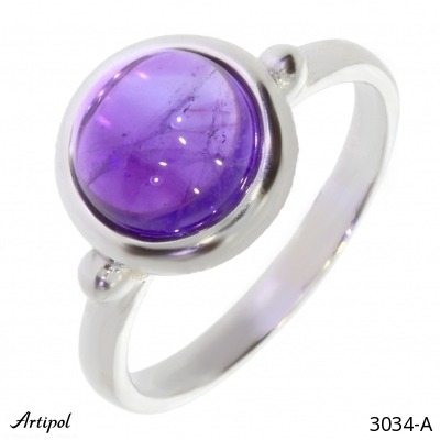Ring 3034-A with real Amethyst