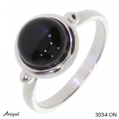 Ring 3034-ON with real Black Onyx