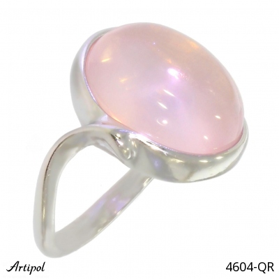 Ring 4604-QR with real Rose quartz