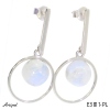 Boucles d'oreilles E3811-PL en Pierre de lune véritable