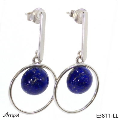 Earrings E3811-LL with real Lapis-lazuli