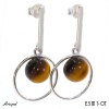 Boucles d'oreilles E3811-OT en Oeil de tigre véritable