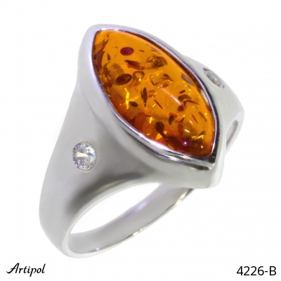 Ring 4226-B with real Amber