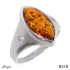 Ring 4226-B with real Amber