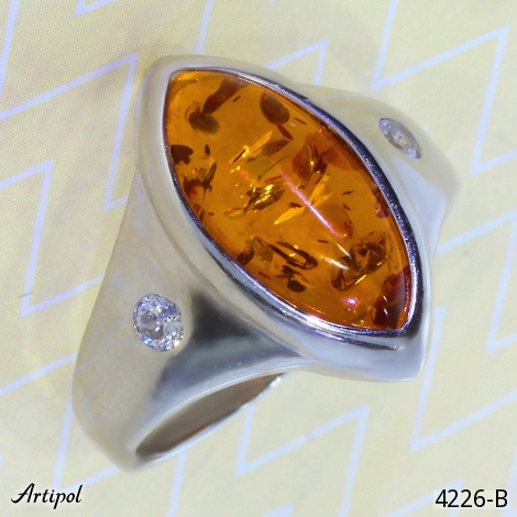 Ring 4226-B mit echter Bernstein