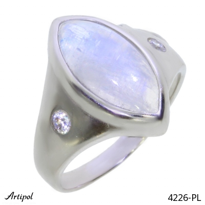 Ring 4226-PL with real Rainbow Moonstone