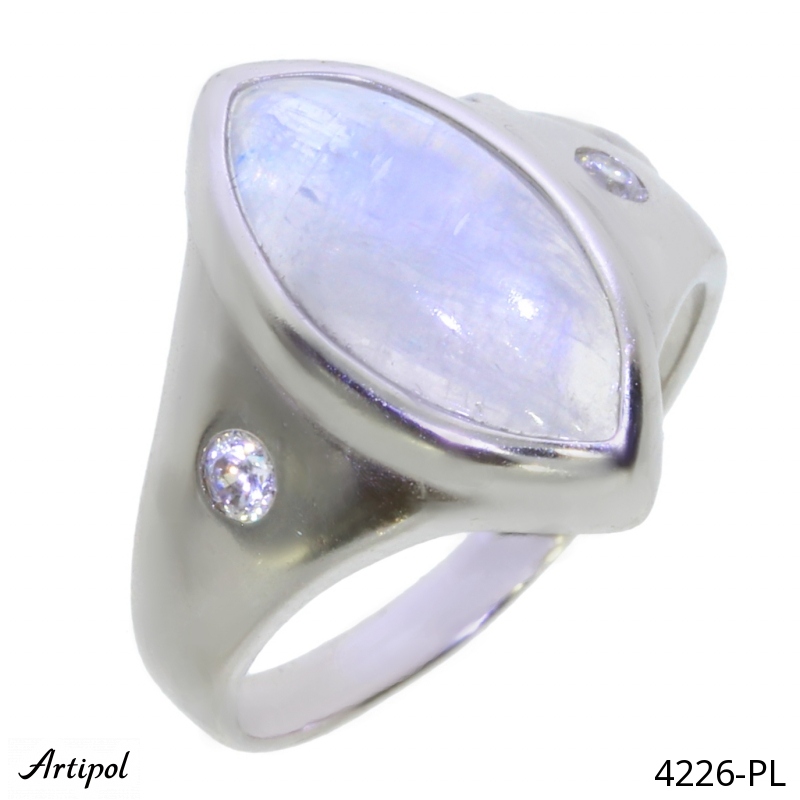 Ring 4226-PL with real Moonstone