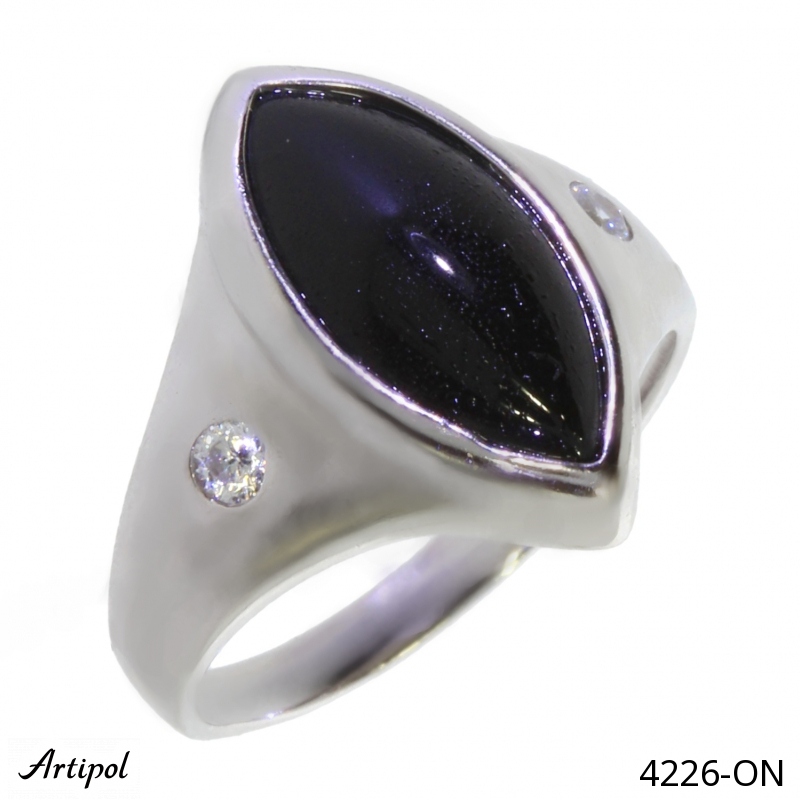 Ring 4226-ON with real Black Onyx