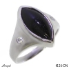 Ring 4226-ON mit echter Schwarzem Onyx