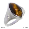 Bague 4226-OT en Oeil de tigre véritable