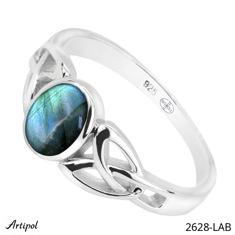 Ring 2628-LAB mit echter Labradorit