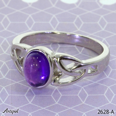 Ring 2628-A with real Amethyst