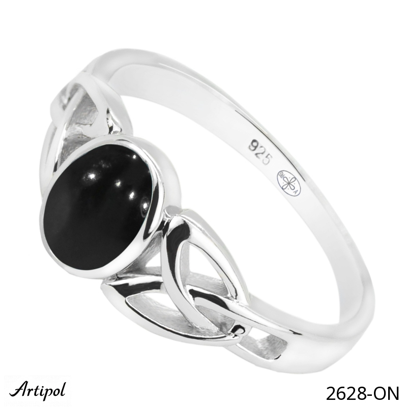Ring 2628-ON with real Black Onyx