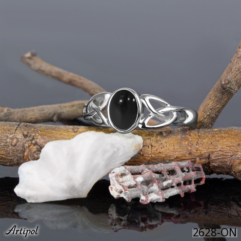 Ring 2628-ON with real Black Onyx