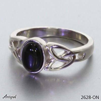 Ring 2628-ON mit echter Schwarzem Onyx