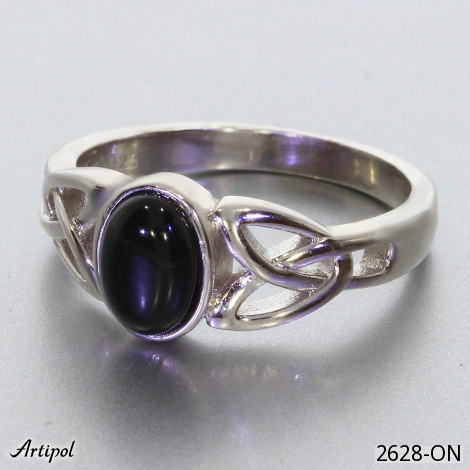 Bague 2628-ON en Onyx noir véritable