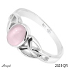 Bague 2628-QR en Quartz rose véritable