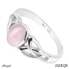 Ring 2628-QR with real Rose quartz