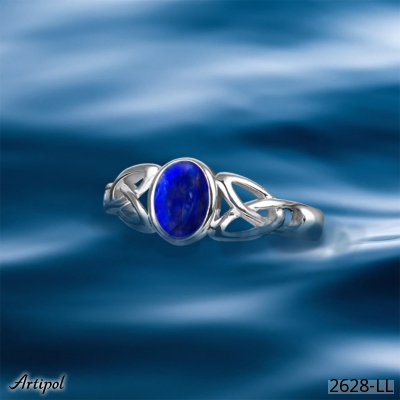 Ring 2628-LL with real Lapis lazuli