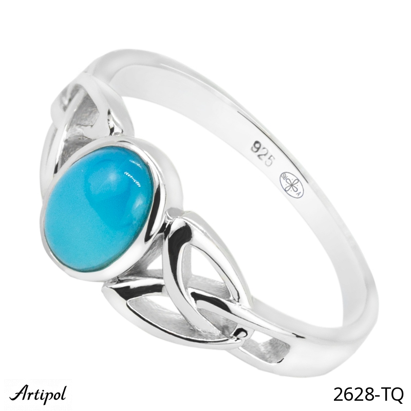 Bague 2628-TQ en Turquoise véritable