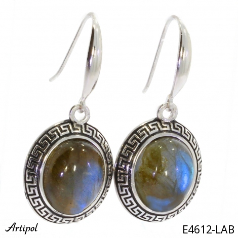 Boucles d'oreilles E4612-LAB en Labradorite véritable