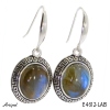 Earrings E4612-LAB with real Labradorite