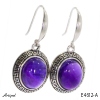Earrings E4612-A with real Amethyst