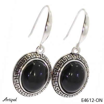 Boucles d'oreilles E4612-ON en Onyx noir véritable