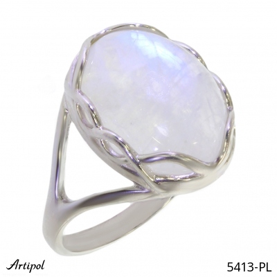 Ring 5413-PL with real Moonstone