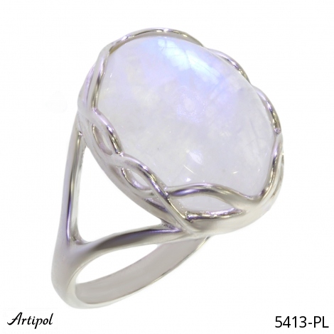 Ring 5413-PL mit echter Mondstein