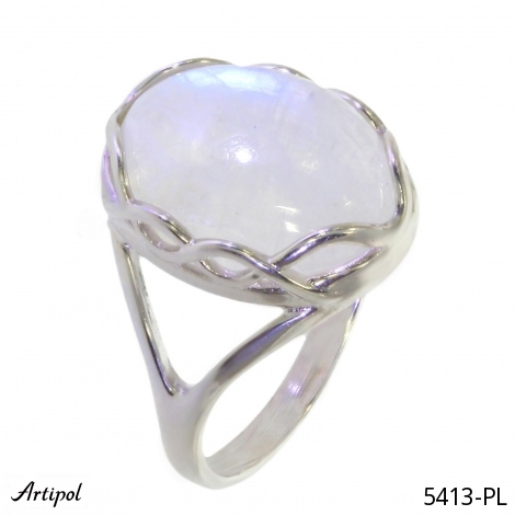 Ring 5413-PL with real Moonstone